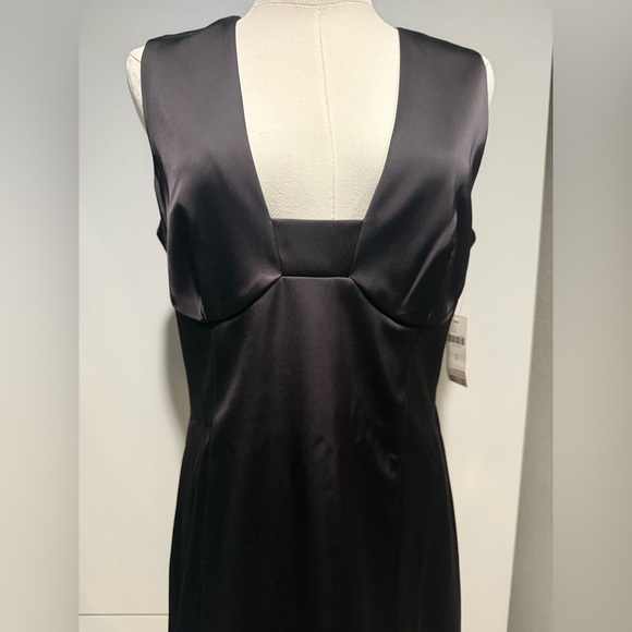 By Anthropologie Dark Brown Sleeveless Square Neck Mini Dress | NWT | Size 10 - Picture 11 of 15